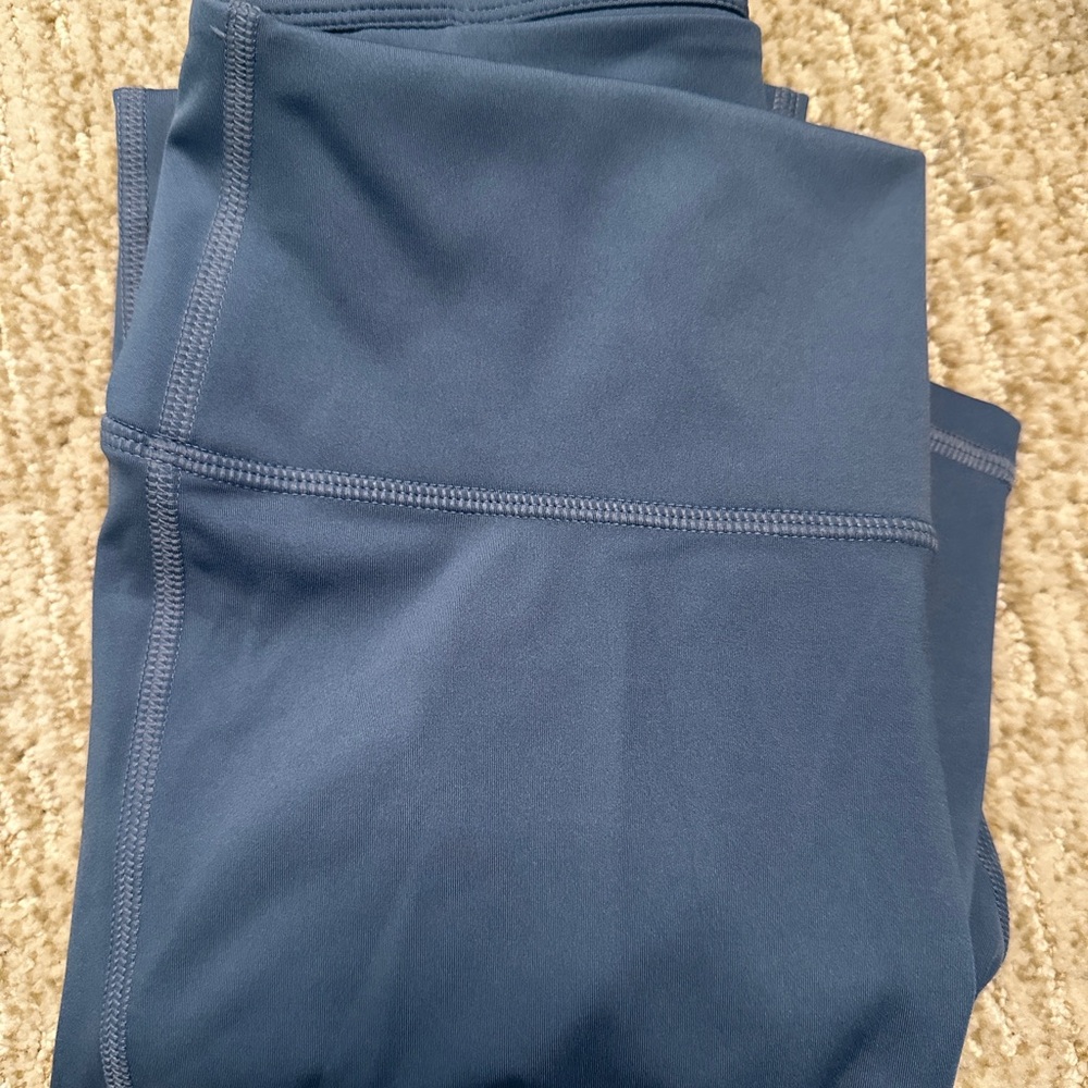 Women's Fabletics Blue High-Waisted Motion365+ Leggings - Picture 3 of 5